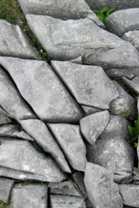 Cracked limestone